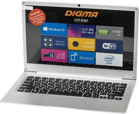 Ноутбук Digma EVE 300 Atom X5 Z8350 1-608 Баград.рф
